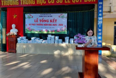Một số hình ảnh buổi lễ tổng kết năm học 2025-2026